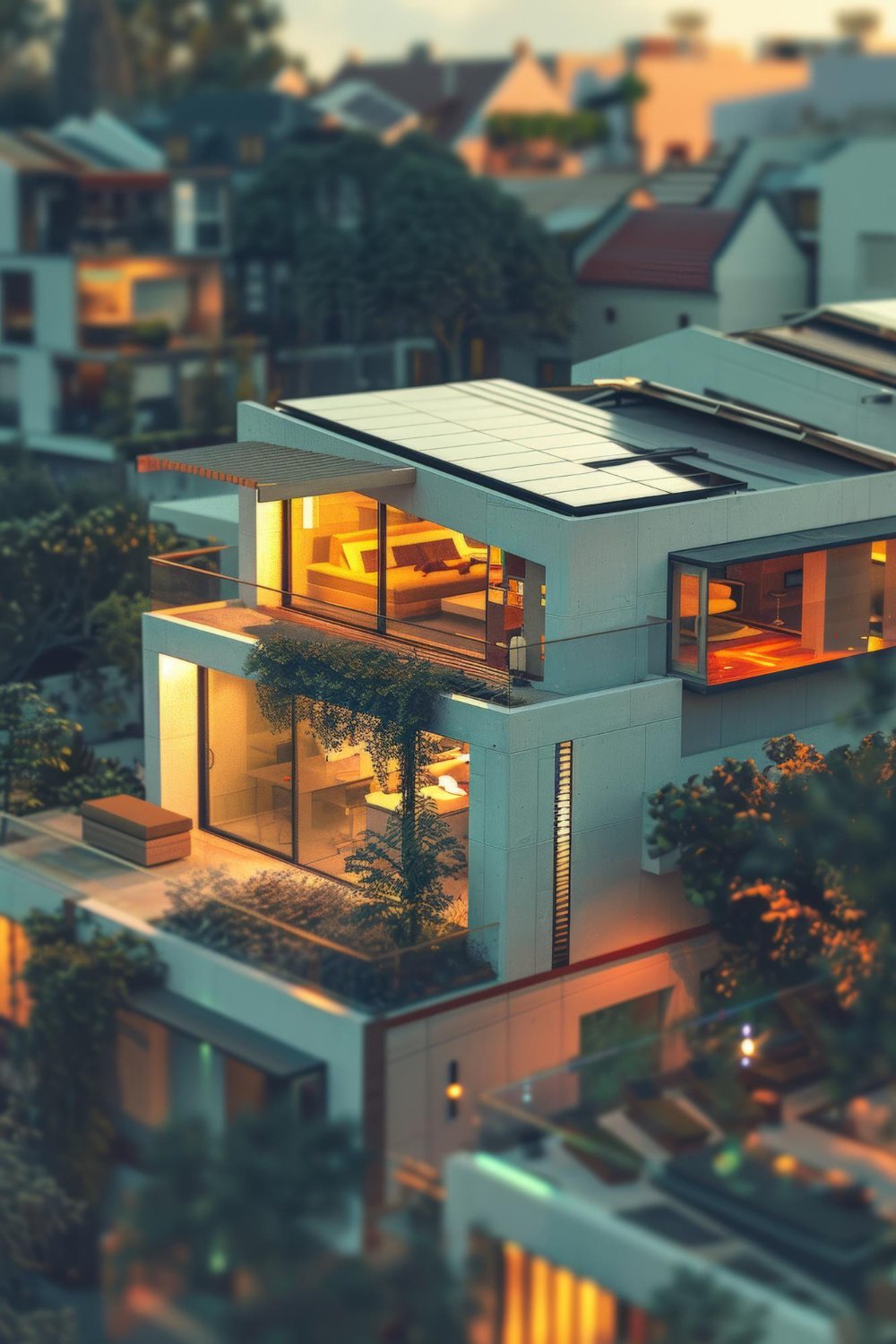 Energy-efficient green building homes